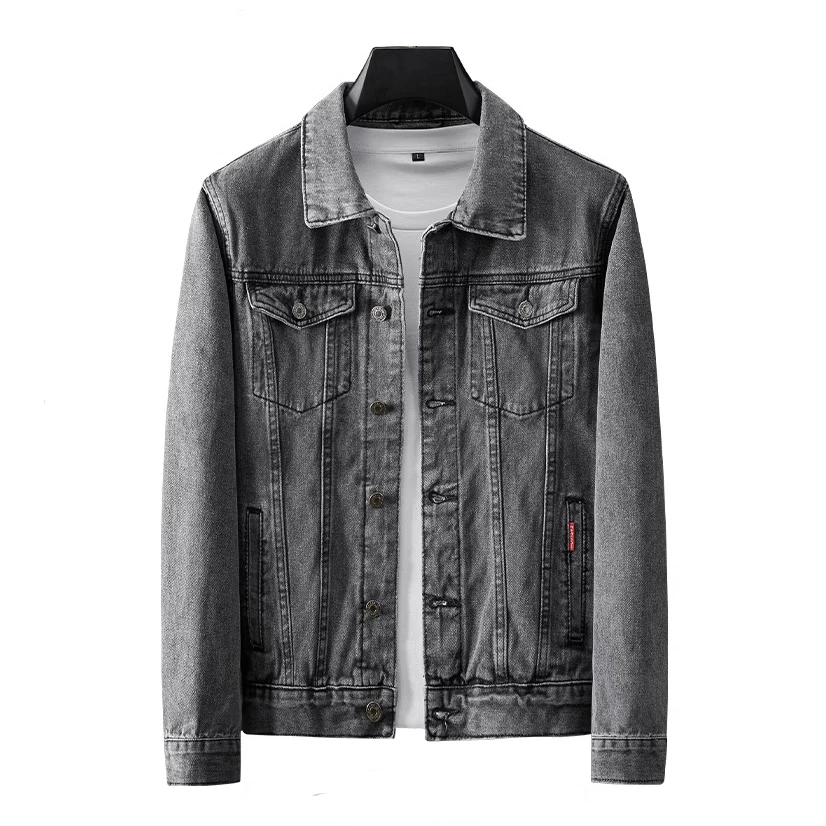 Trabalho masculino orm Jaet solto longo casaco jeans Sve outono inverno canteiro de obras soldagem resistente ao calor resistente à sujeira...