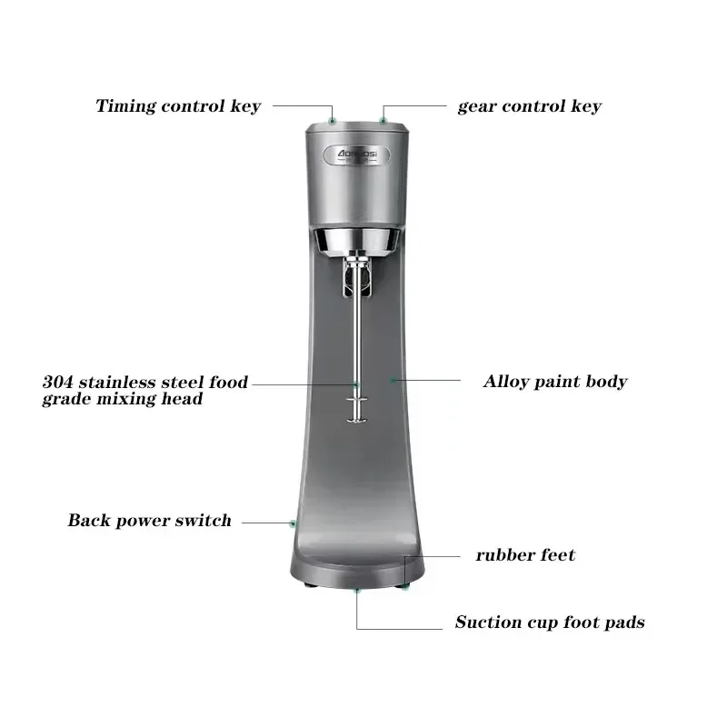 20252025Milkshake machine Commercial milk tea shop large capacity 1000ML automatic milkshake blender roast milk electric mixing