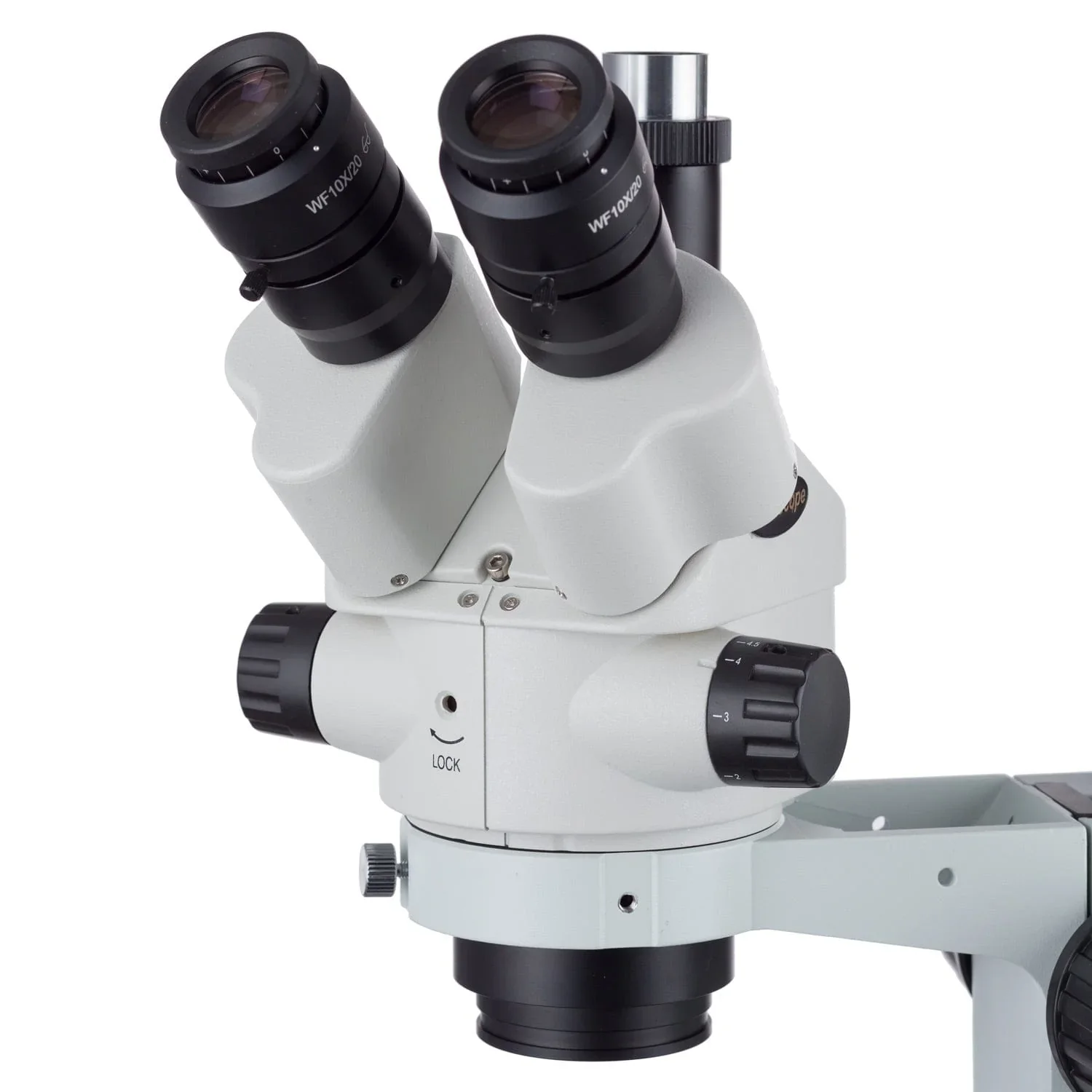 AmScope-Microscope stéréo à n'aime, simulateur de focale d'objectif, 3,5 x-90x, support HONStand avec lumière annulaire LED, ou soleil de Moscou