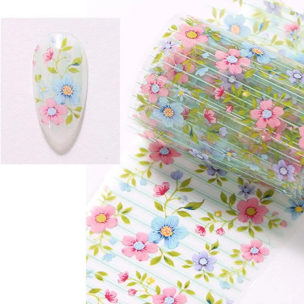 

Sliders Manicure Nail Art Accessories Transfer Paper Decals Floral Nails Stickers Flower Nail Foils Holographic Nails Decals