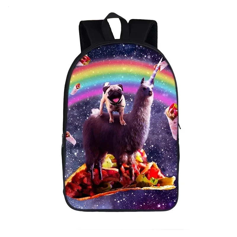 Funny Llama /Alpaca Backpack for Teenager Boys Girls Children School Bags Llamacorn Laptop Backpack Kids Book Bag Schoolbags