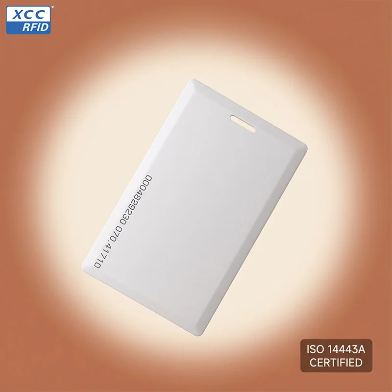 Durable F08 Thick Card 13.56MHz 1K Memory High Frequency RFID Card for Factory Mine Access Control System Durable PVC