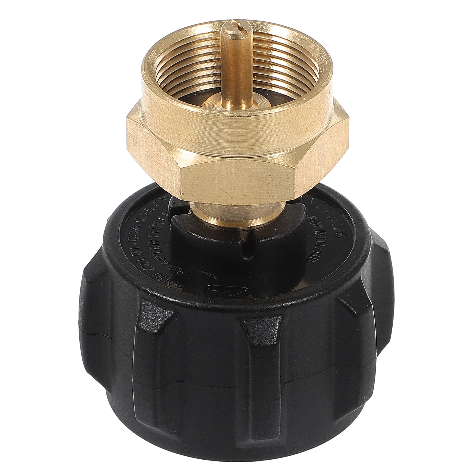 

QCC1 Propane Filling Adapter 1 4 Inch Male Pipe Thread Compatible 20lb 30lb Tanks Camping BBQ Heating Brass ABS Kitchen Bar