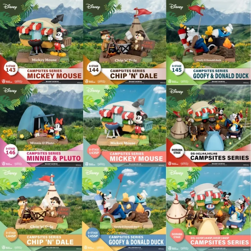 

Genuine Beast Kingdom Disney D-Stage Campsites Series Regular & SP Versions Diorama Scene Collectible Statue Figure Display Set