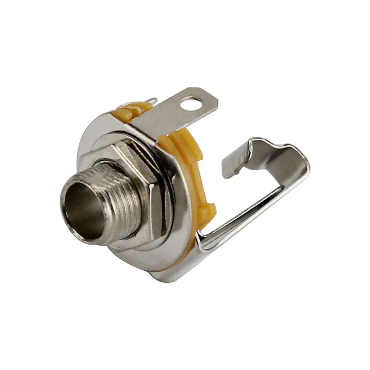 

10pcs Guitar Jack 1/4" 6.35mm Mono Jack Socket with Switch Function Electric Guitar Parts