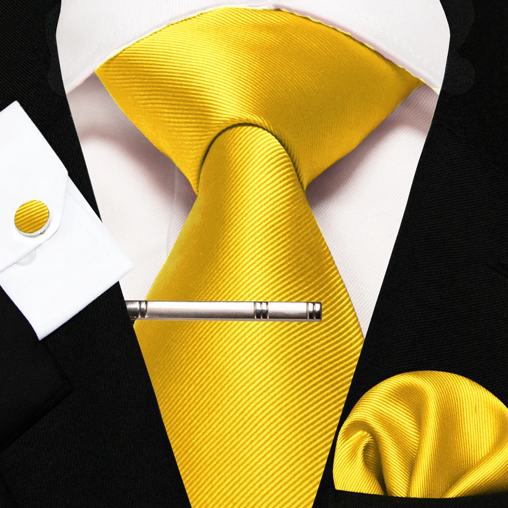 Klassische Seidenkrawatte für Herren in Rot, Blau, Grün, Business-Hochzeitskrawatte für Männer, Set mit Einstecktuch und Manschettenknöpfen, Geschenk für den Bräutigam – Detail 19