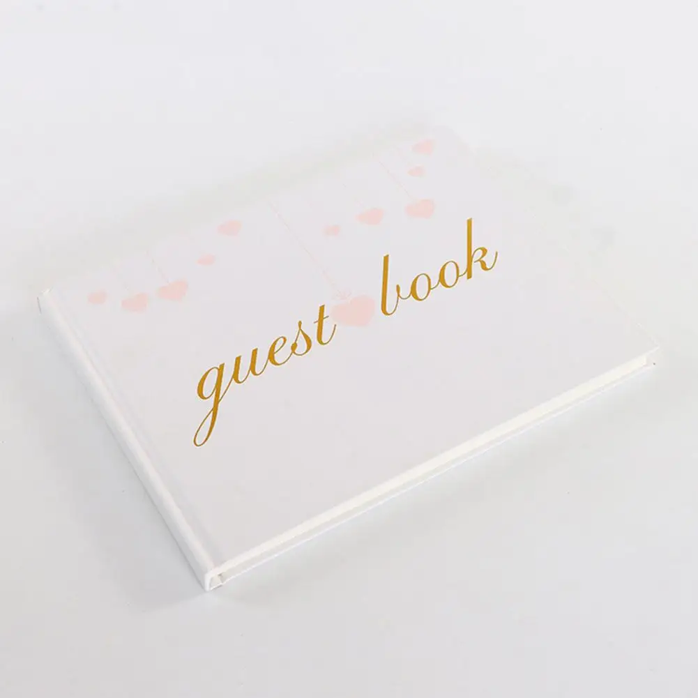 Wedding Guest Book Bookmark Guest Book Elegant Wedding Baby Shower Guest Book Set with Polaroid Photo Pages for Celebration