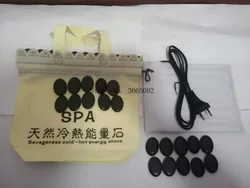 220V Electric Heating Bag/Lava Stone Massager Energy Volcanic Stone Beads Natural Hot Lava Massage Stone SPA Relax