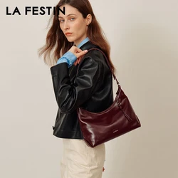 LA FESTIN Original Brand Designer Bag Shoulder Crossbody Bag Fashion Women Bag Retro Female Bag High Quality Bag Leather Bag