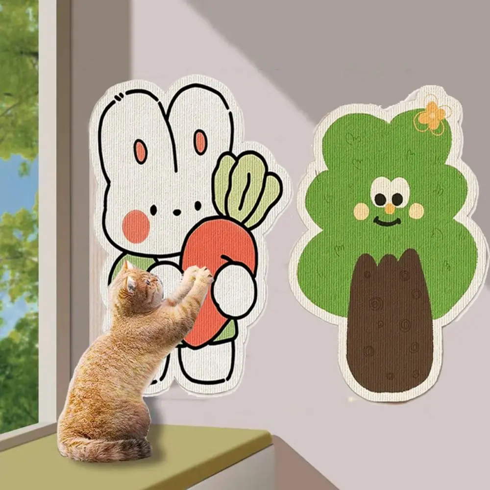 

Wall Mounted Cat Scratching Pads Wear-resistant Detachable Hanging Scratcher Mat Space Saving Furniture Protector