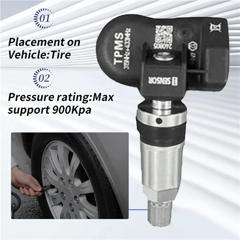 2 In 1 Car Tyre TPMS Sensor Programmable MX Sensor 315MHZ+ 433Mhz Tire Pressure Sensor For Autel Tool TS408 TS508 ITS600