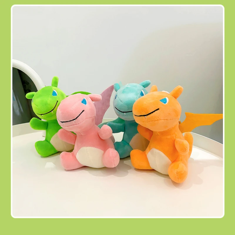 Kreativer Dinosaurier-Plüsch-Schlüsselanhänger, weiche PP-Baumwolle, Stofftier, Rucksack-Zubehör, süßes Geschenk