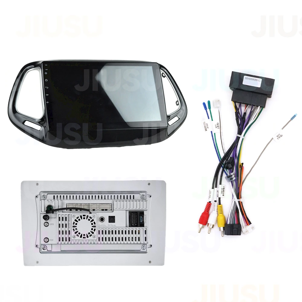 Android 12 Car Radio GPS Navigation DVD Player Stereo Multimedia Audio System For Jeep Compass 2017 With Carplay DSP DAB