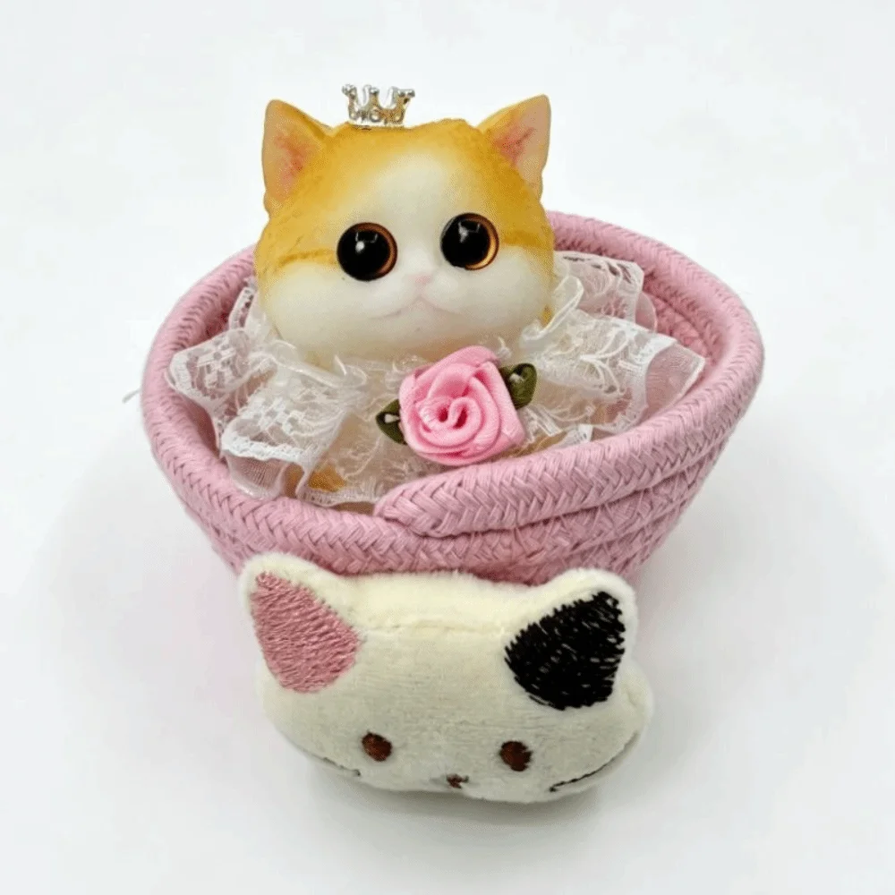 Pinching Cat Slow Rising Reduce Pressure Toy Slow Rebound Soft Squeeze Cat Squishy Toy Kawaii Lovely Cat Sensory Toy Adult Gift