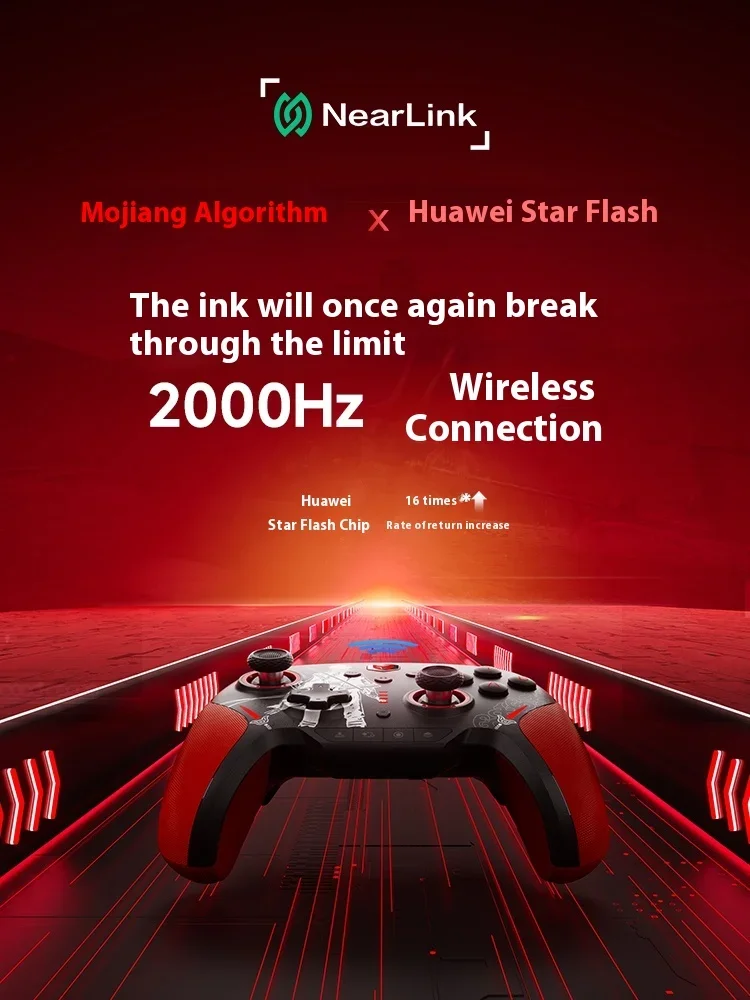 Bigbigwon Blitz 2 TMR Dynasty Warriors Nearlink 3 Modo Sem Fio Bluetooth Gamepad Somatosensorial 6 Controladores 2000Hz Para NS PC