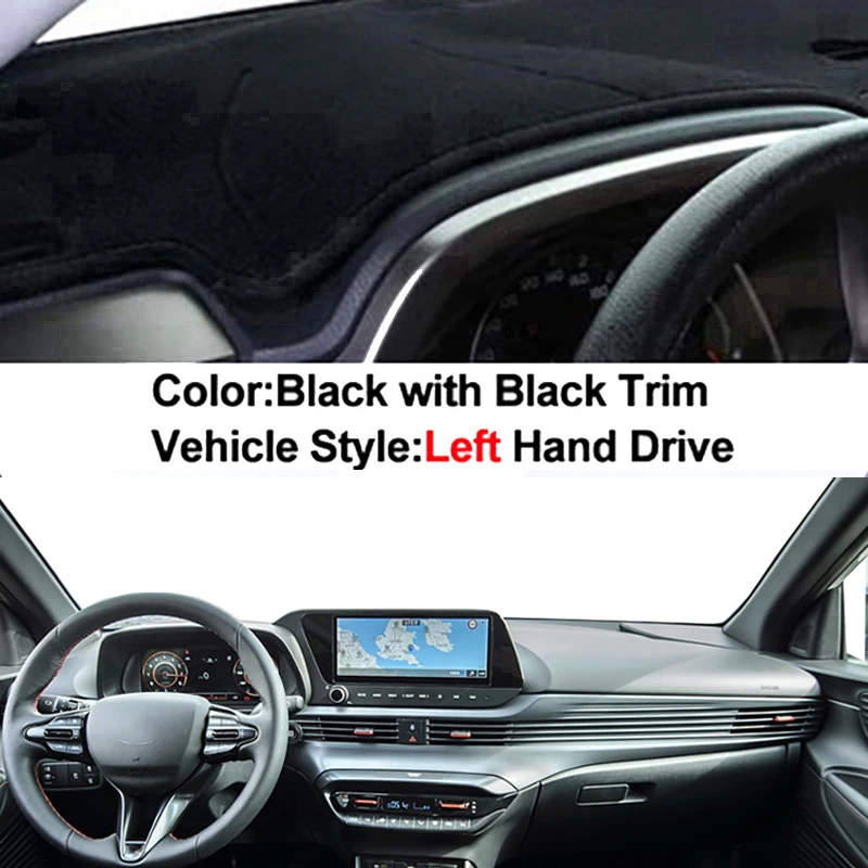 Tappetino Copri Cruscotto Per Hyundai Ix20 2012-2018 – Protezione UV E Antiriflesso, Dash Cover Morbido E Antiscivolo