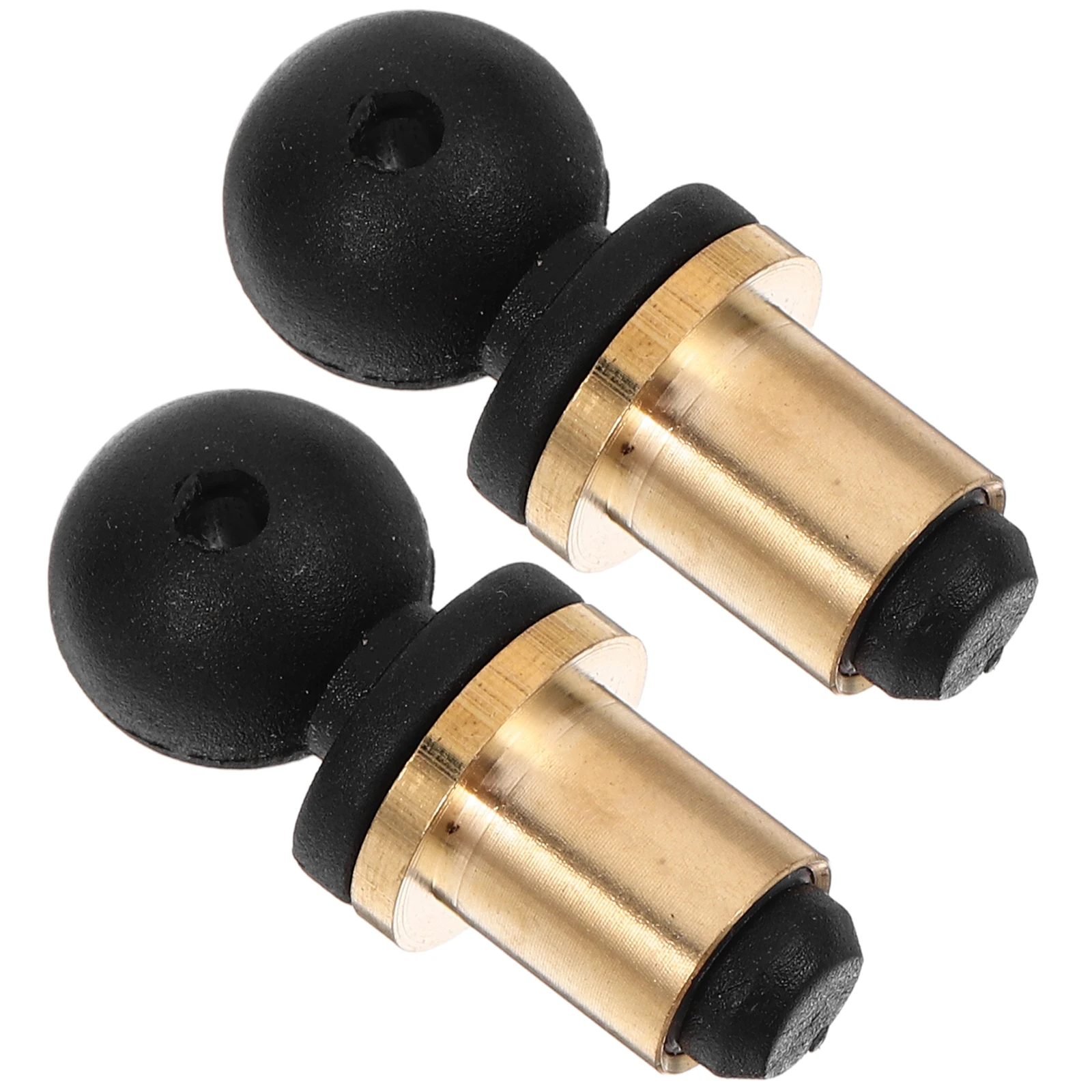 

2pcs Gourd Stopper Bottle Brass Base Plastic Silicone Seal Reusable Airtight Leak Proof Closure for Glass Bottles Kettles