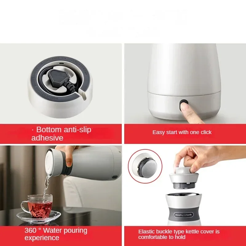 Portable Water Heater Cup MR6080 0.5L Travel Electric Kettle with Temperature Control for Health Preservation 220V