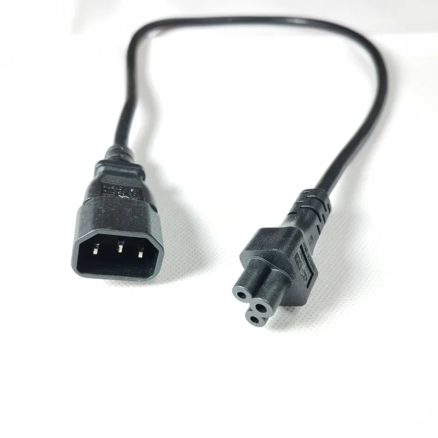 IEC320 C14 to C5 Male Female PDU PSU Computer Adapter Convter Power Extension Cord Cable 60CM 100CM
