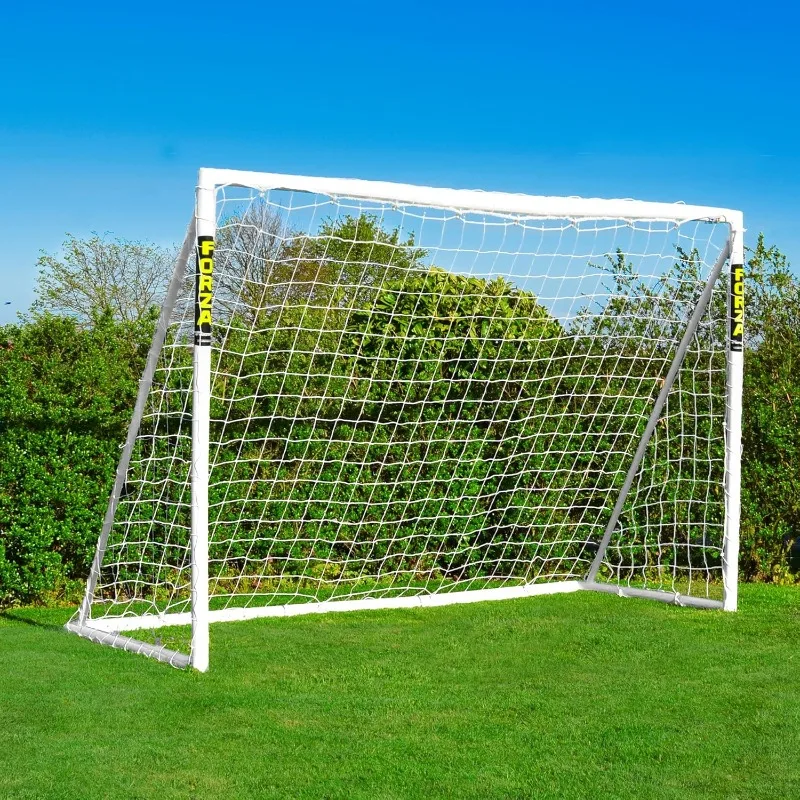 

FORZA Futsal Soccer Goal [10ft x 6.5ft] | Unbreakable Weatherproof uPVC - Quick Assembly | Includes Optional Soccer Ball,