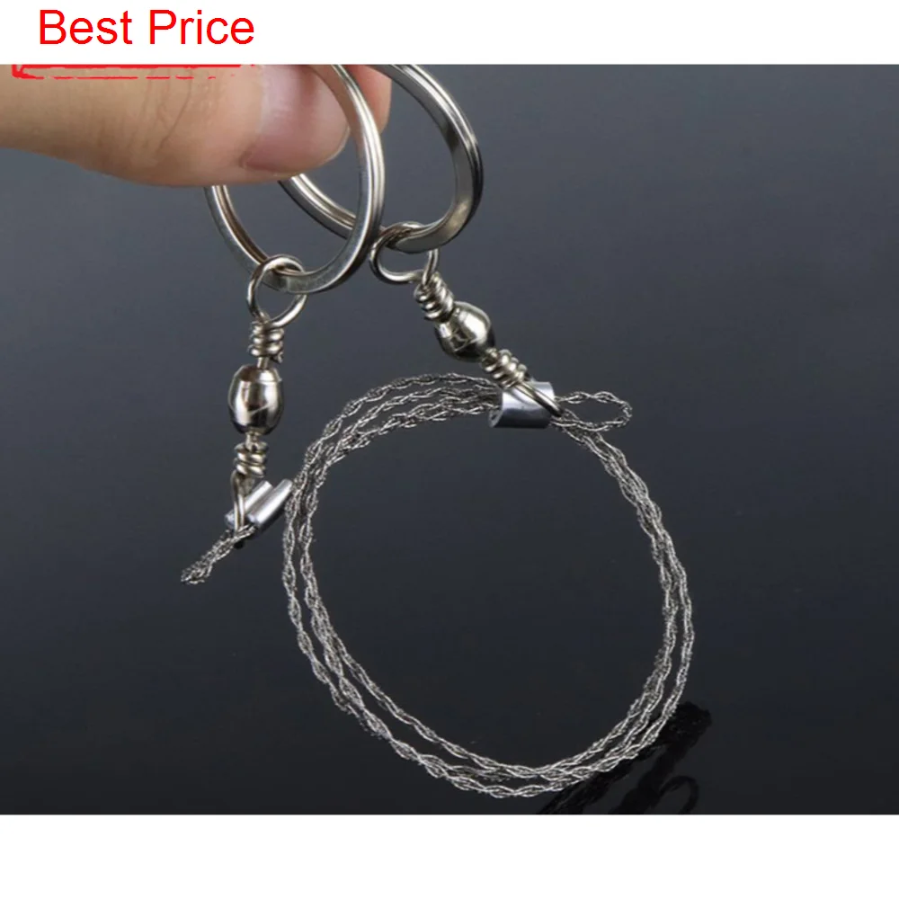 100 قطعة EDC S'urvival والعتاد الفولاذ المقاوم للصدأ سلك المنشار الخشب في الهواء الطلق التخييم التنزه دليل اليد الصلب حبل سلسلة المنشار أداة السفر #1