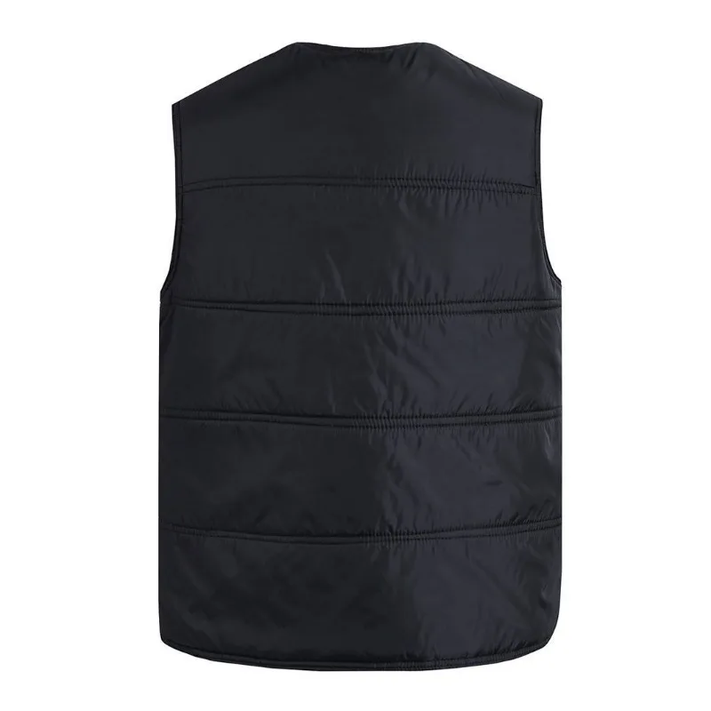Middle-aged and Elderly Down Cotton Vest Men's Autumn and Winter Warm Large Size Cold-proof Down Cotton Vest
