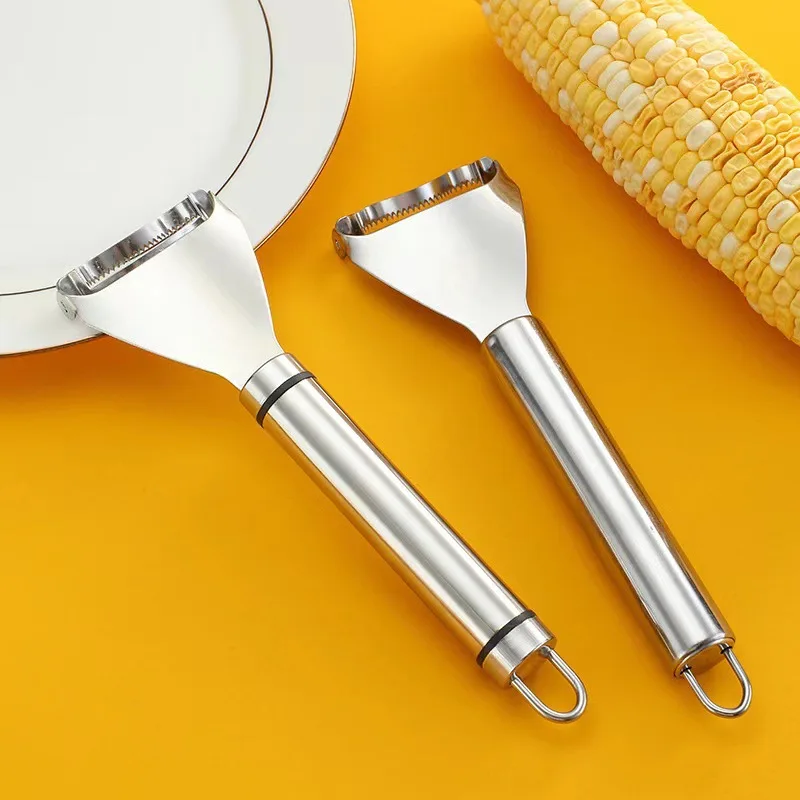 Stainless Steel Corn Peeler Stripper Thresher Kitchen Tool Corn Cutter Cob Remover