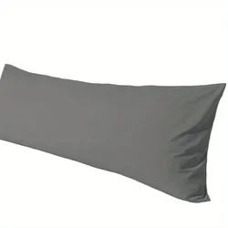 1pc Luxurious Body Pillow Cover - Double Brushed Polyester, 20