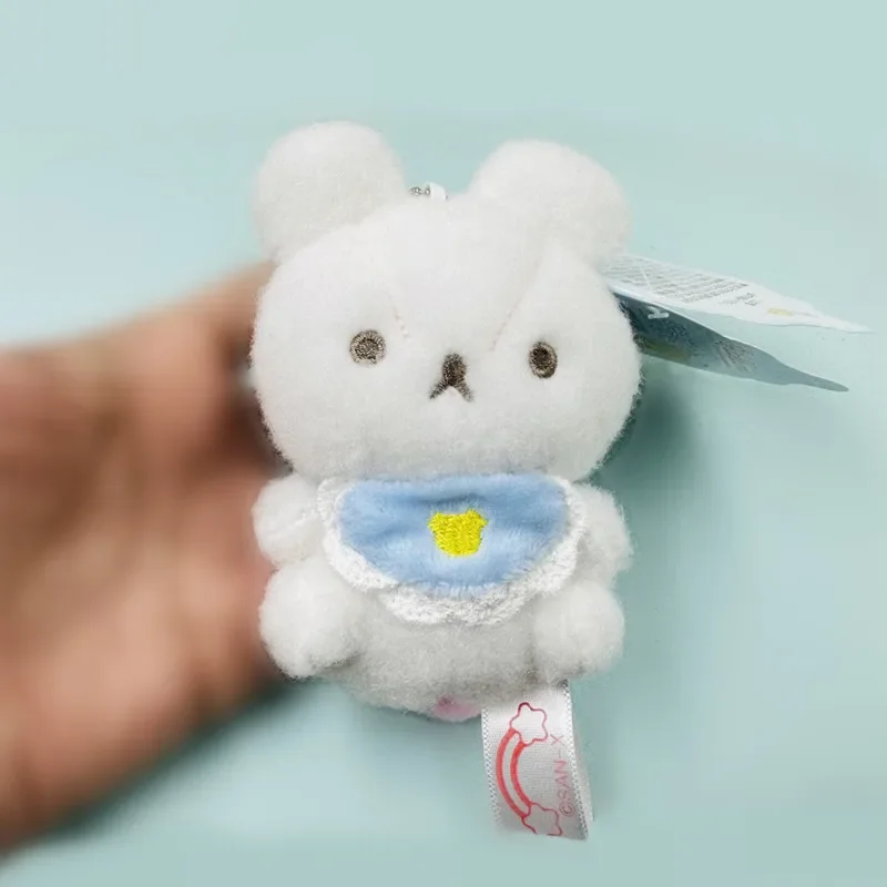 Rilakkuma kawaii bonito usausababy coelho chaveiro de pelúcia eua eua bebê chaveiros anime chaveiro meninas brinquedos pequeno presente