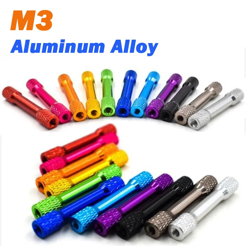 1Pcs Double-Ended Thread Anodized Column M3 Aluminum Alloy Stand Off Connection Tube for DIY Parts RC/FPV/Drone Multicopter
