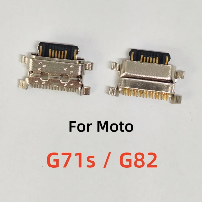 10Pcs For Motorola Moto G22 G23 G32 G52 G53 5G G82 G72 G73 E22 E20 E30 E32 E40 USB Charging Port Dock Socket Charger Connector