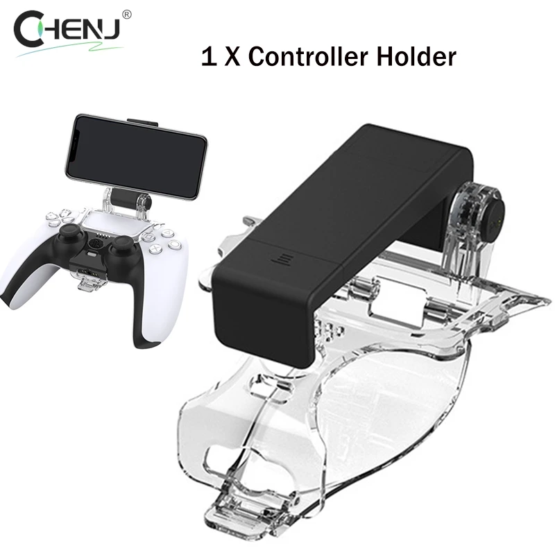 

1pcs Retractable Phone Holder Wireless Gamepad Handle Bracket Mobile Phone Handle Clip For PS5 Adjustable Handle Bracket