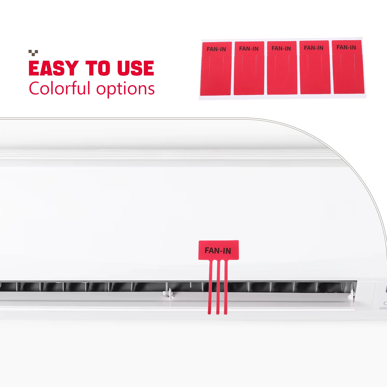 Air Conditioner Airflow Indicating Stickers Self-Adhesive Labels For Ac Heater Exhaust Fan Vent Efficient