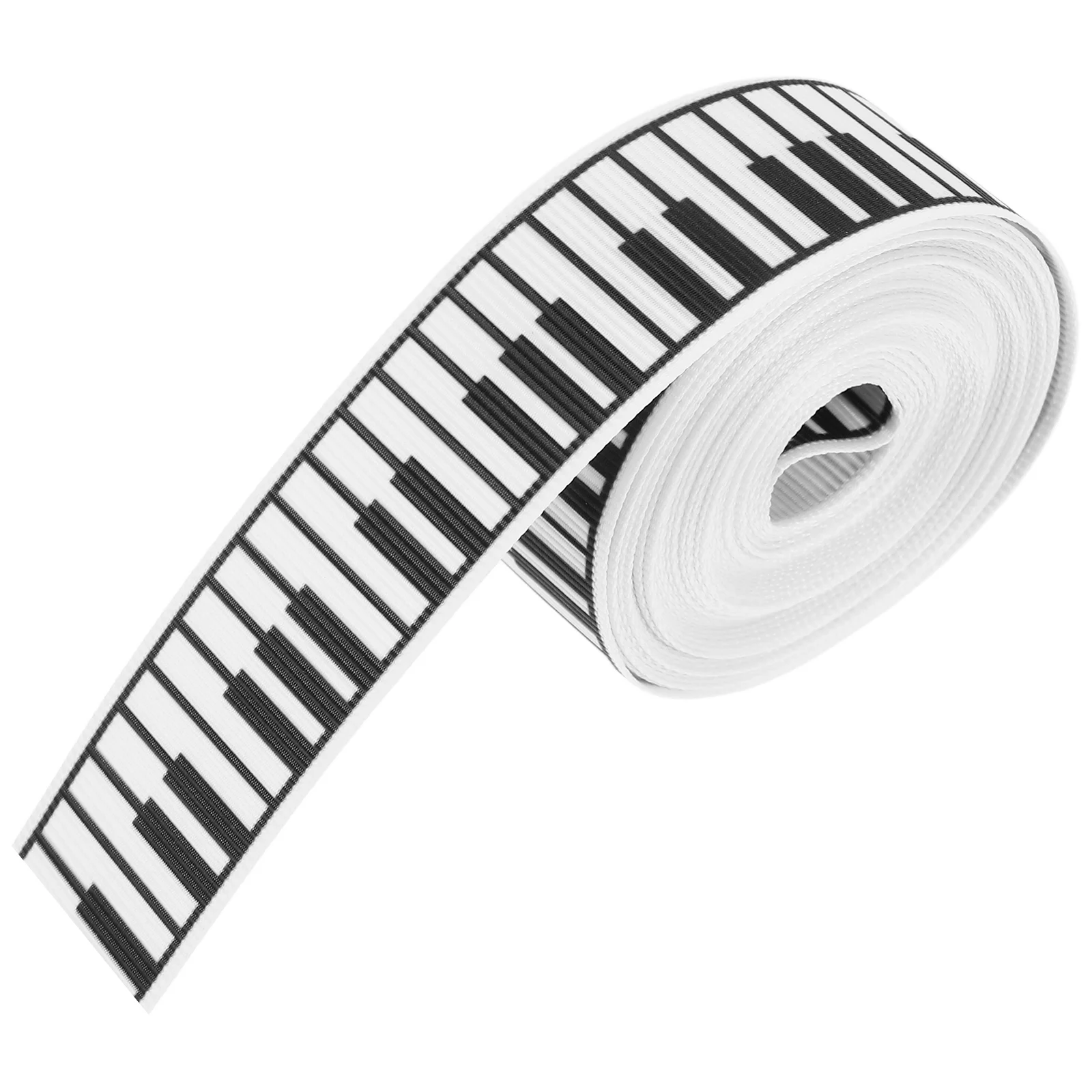 

Piano Ribbon Black White Music Note Satin Present Wrapping Bow Making Party Decorations Graduation Garland Christmas Special