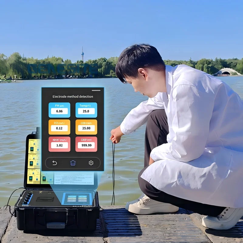Portable Multi-parameter Water Quality , 20+ Parameters, Large Battery, Electrode Detection