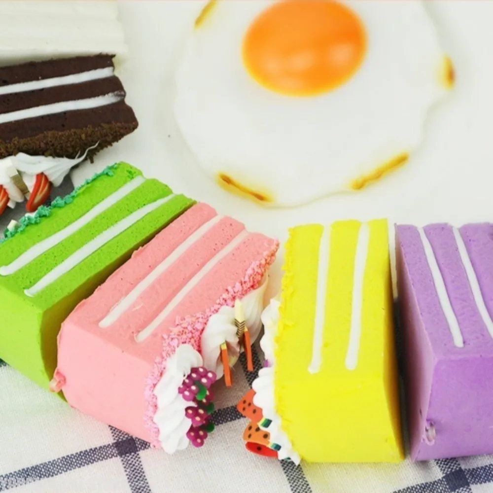 Simulation Cake Model Triangle Bread Food Props New Fake Fruit Fake Bakery Decoration Decoration