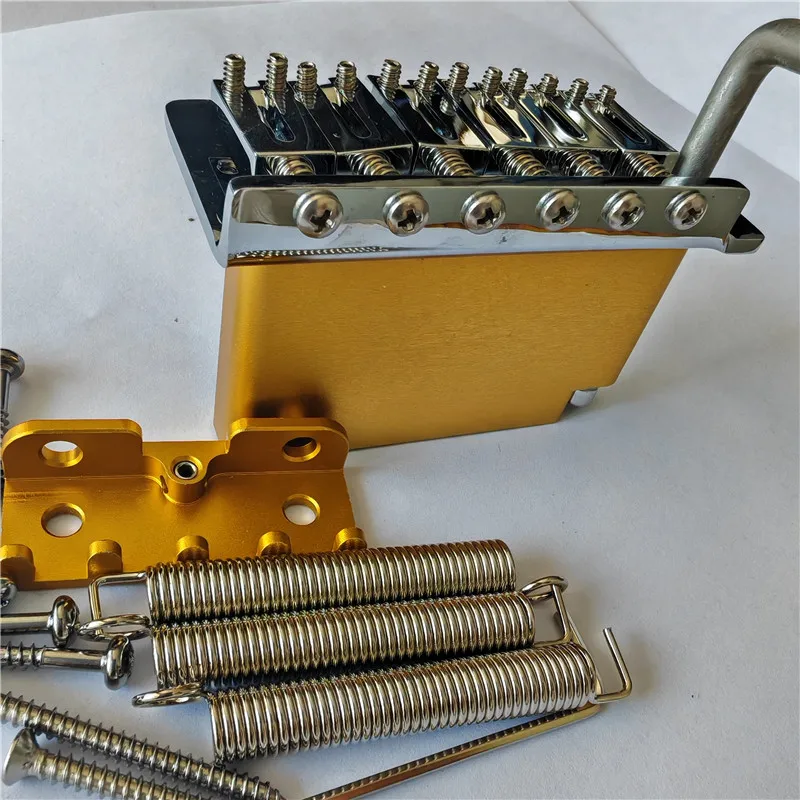 6 Strings Brass Block 6-point single Rocking electric guitar bridge BJ951