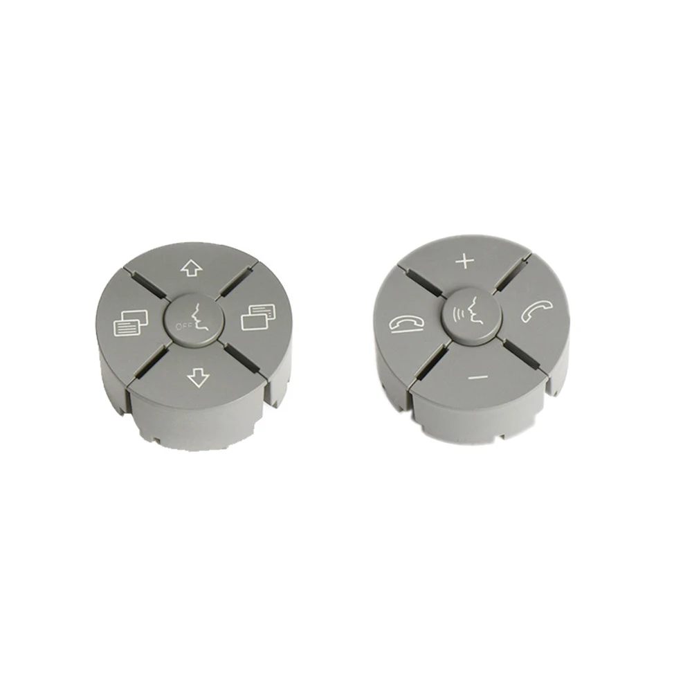 Car Steering Wheel Switch Control Buttons Multi-Function Switch Buttons for Mercedes Benz ML GL W164 R-Class W251,Grey