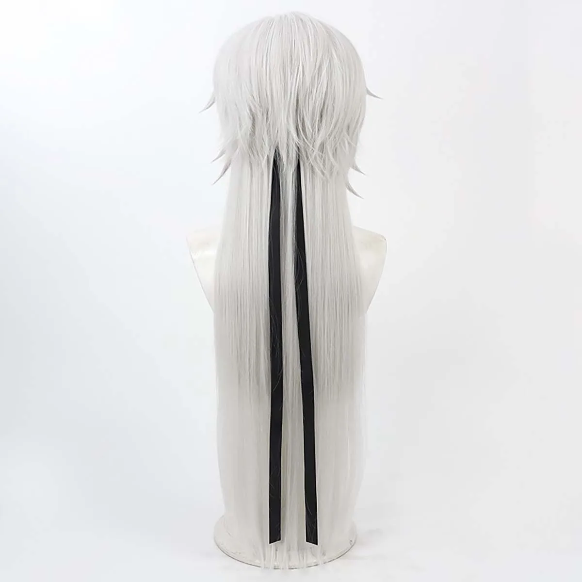 Gioco di ruolo di Halloween da uomo Gioco Wuthering Waves Cos Geshu Lin Cosplay Parrucca bianca per capelli lunghi