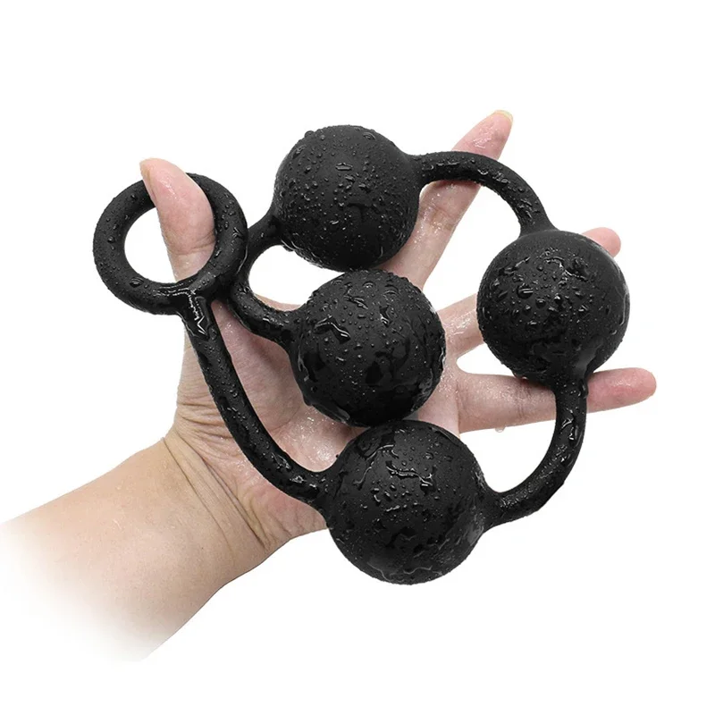 큰 실리콘 항문 구슬 공 엉덩이 플러그 Anus Masturbator Dilatodor 확장기 전립선 마사지 성인 에로틱 한 섹스 토이 여성을위한