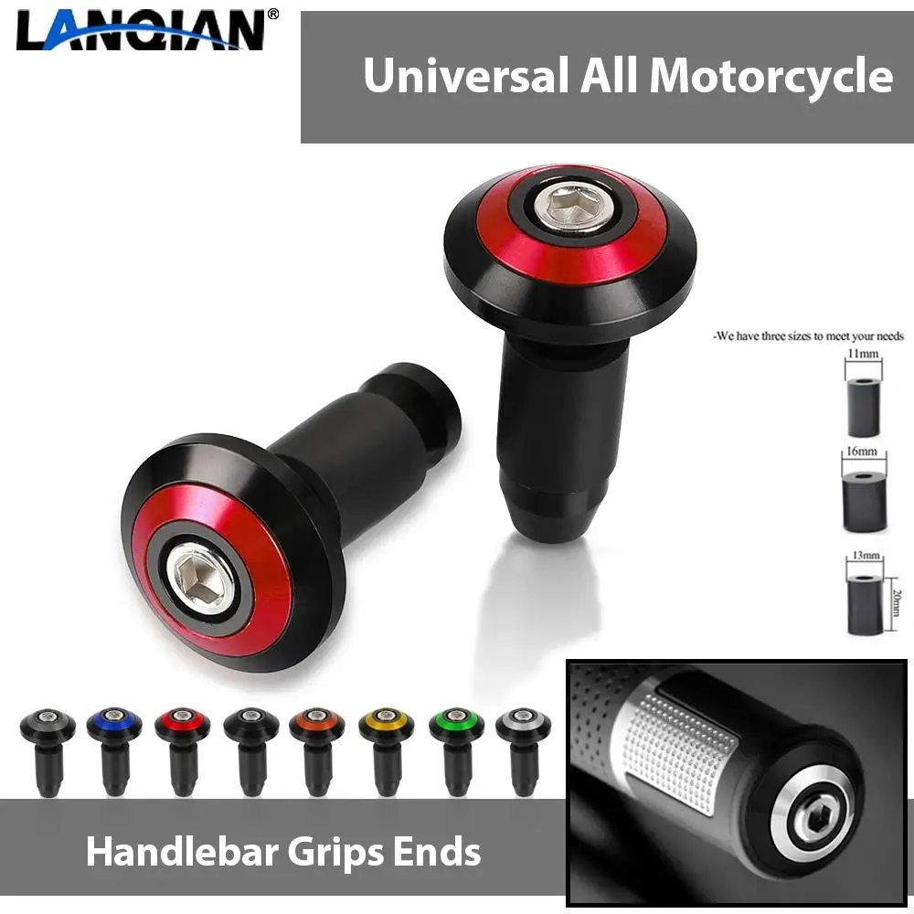 For Honda TRANSALP 600VH VJ VK VL VM VN VP VR VS VT VV VW VX XL600LMF Motorcycle Handle Bar End Cap Anti Vibration Silder Plug