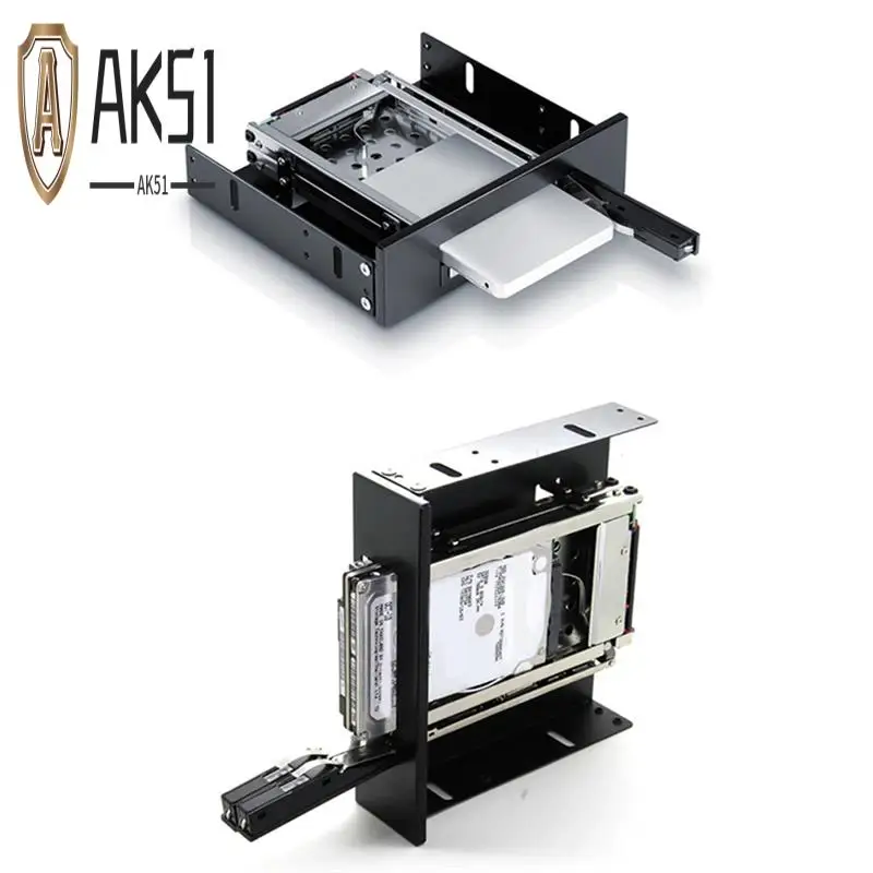 

AK51-SEATAY Dual Bay SATA2 Жесткий диск HDD и SSD Лоток Внутренняя мобильная стойка Док-станция Кронштейн с возможностью горячей замены