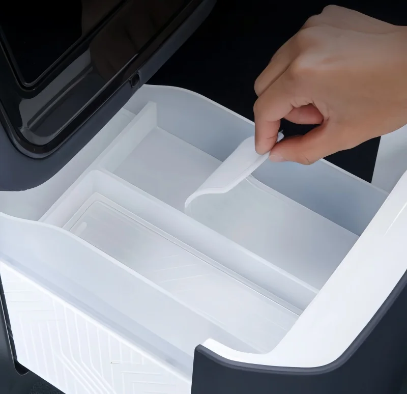 Car Refrigerator Hanging Storage Box Fit for ZEEKR 9X‌ 2026 Modified Refrigerator Beverage Containers Non-slip Stabilizing Mat