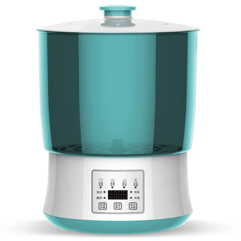 صانع براعم الفول الذكي ترموستات ، دلو نمو بذور الخضروات الخضراء ، آلة إنبات براعم براعم كهربائية أوتوماتيكية