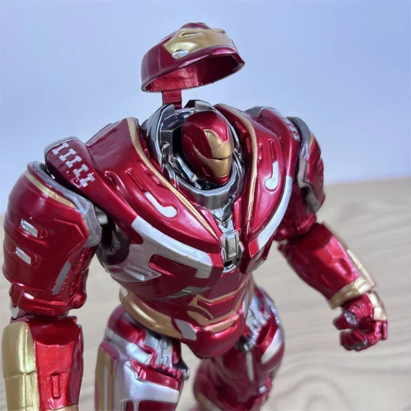 

18cm Anti Hulk Armor Action Figure Avengers Super Hero Iron Man MK44 Joint Removable Pendant Box Set Handmade