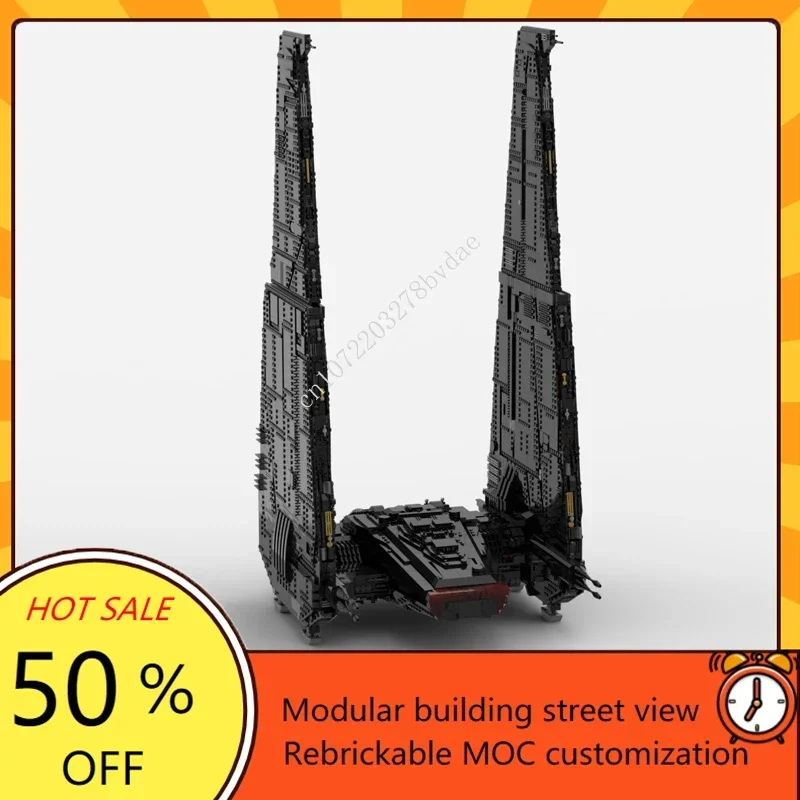 6943PCS Upsilon Starfighter Space War Military MOC SpaceShip Battle Model Custom Puzzles Architecture Education Model Toys Gift
