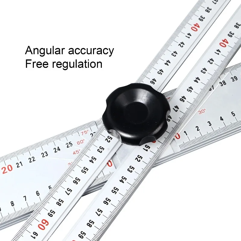 T Shaped Ruler Aluminum Alloy Accurate Positioning Adjustable Woodworking Angle Ruler 120cm Woodworking Ruler Combination