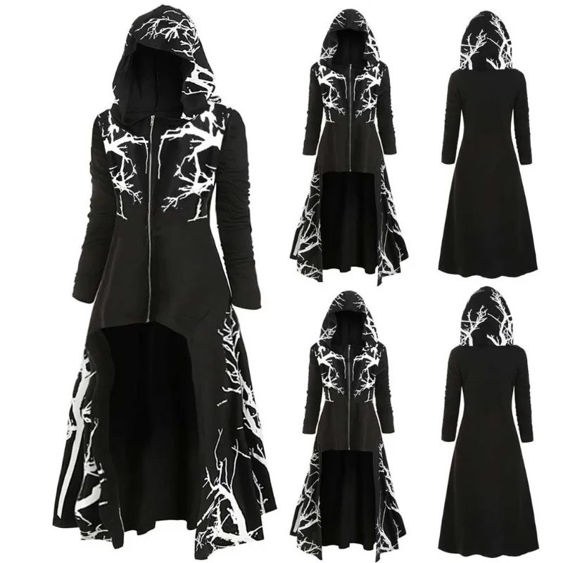 2023 New Arrival Oktoberfest Cosplay Costume - Irregular Print Long Sleeved Cape