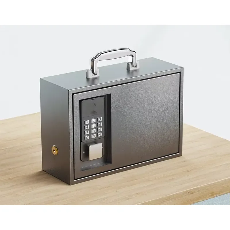 Portable Smart Lock Travel Storage Box with Bluetooth Password Key Unlock Secure Luggage Organizer for Home and Trip Use