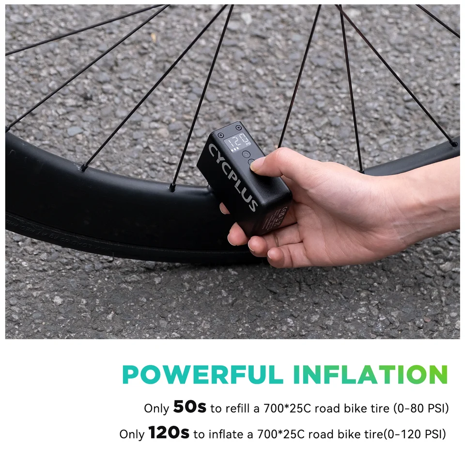 CYCPLUS Portable Mini Electric Air Pump for Bicycle Cordless Tire